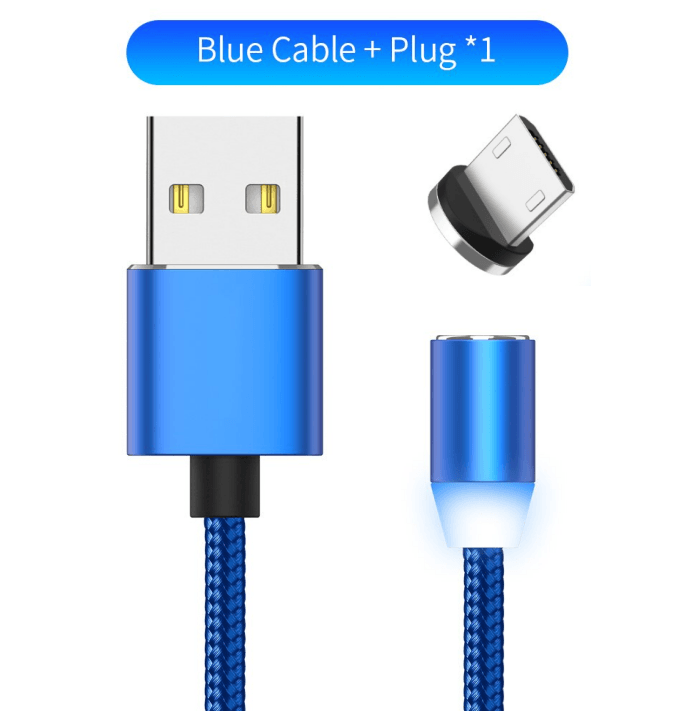 Compatible with Apple , YBD 1m magnetic LED charging cable - Mamofa Global Store