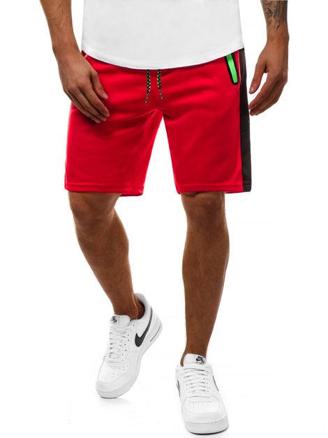 Men's Fashion Casual Plus Size Color Matching Shorts - Mamofa Global Store