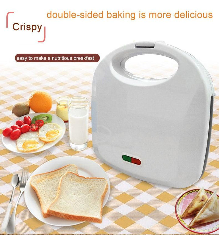 white color Double-sided breakfast sandwich machine panini toaster household omelette Fried steak sanwich maker 220V - Mamofa Global Store