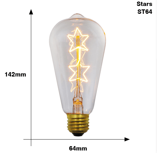 Edison Bulb E27 220V 40W ST64 A19 T45 G80 G95 G125 Incandescent filament bulb lighting Retro Edison Light Bulb - Mamofa Global Store