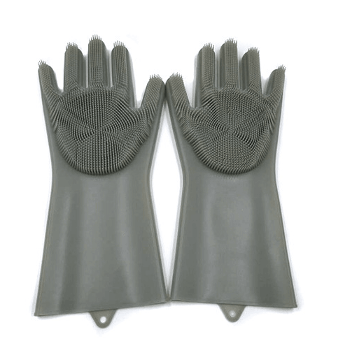 Silicone Heat-resistant Cleaning Brush Scrubbing Gloves - Mamofa Global Store