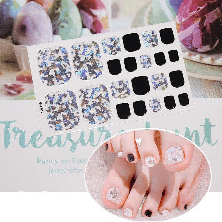 Nail stickers foot stickers 22 small stickers waterproof nail stickers foot nail stickers - Mamofa Global Store