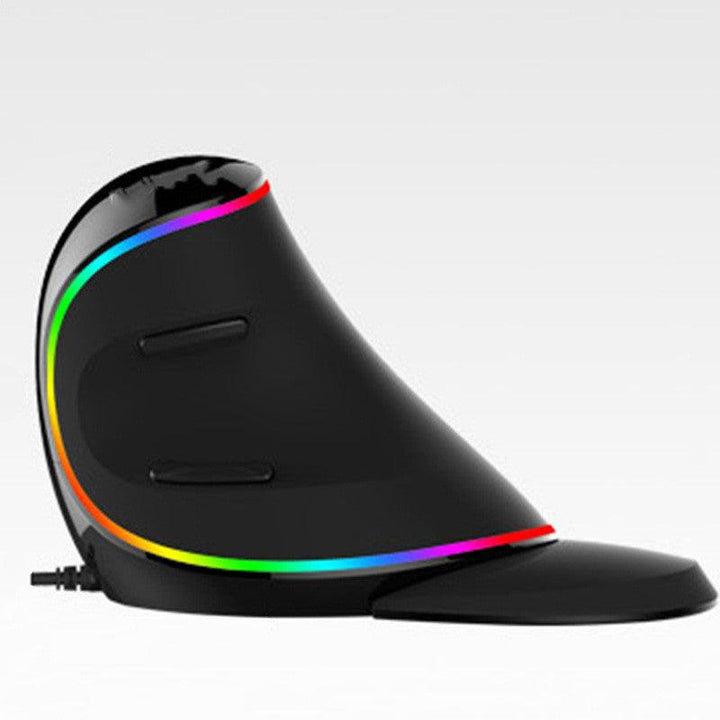 Vertical Ergonomic Snail RGB Anti-Mouse Hand Wired Mouse - Mamofa Global Store