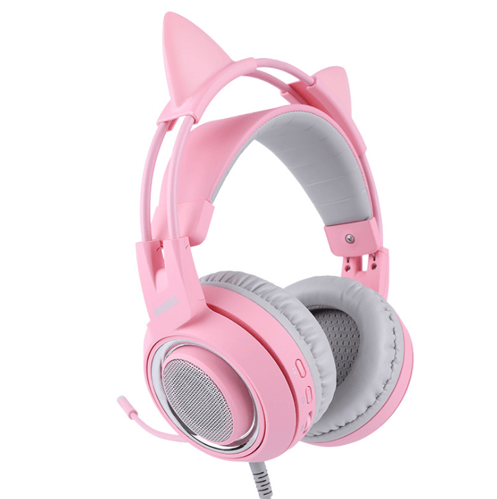 G951 Gaming Headset USB 7.1 Virtual Surround Sound Headsets LED Cat Ear Headphones - Mamofa Global Store