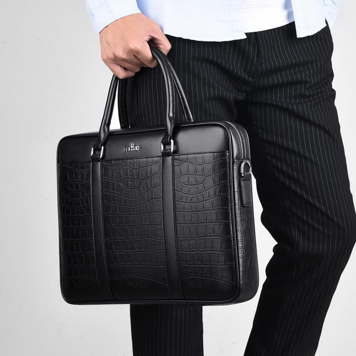 Men's Horizontal Business Handbag Large Capacity - Mamofa Global Store