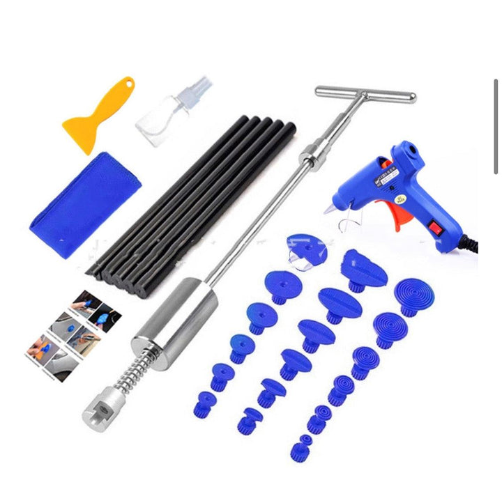 Werkzeuge Auto Reparatur Werkzeug Auto Dent Reparatur Dent Puller Kit 2 in 1 Slide Hammer Reverse Hammer Kleber Tabs Saug tassen - Mamofa Global Store