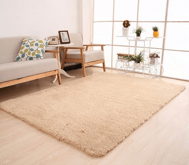 Living Room Rug Area Solid Carpet Fluffy Soft Home Decor White Plush Carpet Bedroom Carpet Kitchen Floor Mats White Rug Tapete - Mamofa Global Store