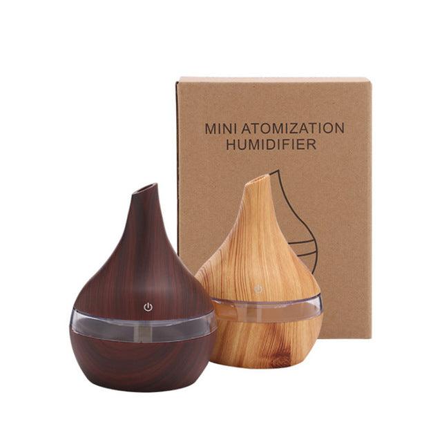 Wood grain tip humidifier air purifier - Mamofa Global Store