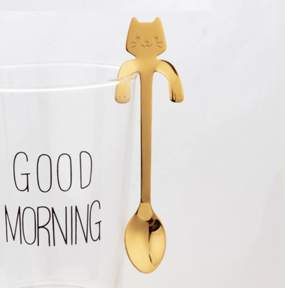 Coffee spoon, 304 creative stainless spoon, dessert spoon, cute cartoonhandle, hangingfeces coffee spoon - Mamofa Global Store