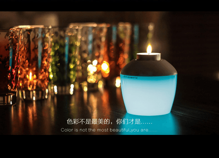 PLAYBULB Electric Smart Candle LED Flameless RGB scented Romantic Flash light Colored Glitter battery operated Candles Holder - Mamofa Global Store