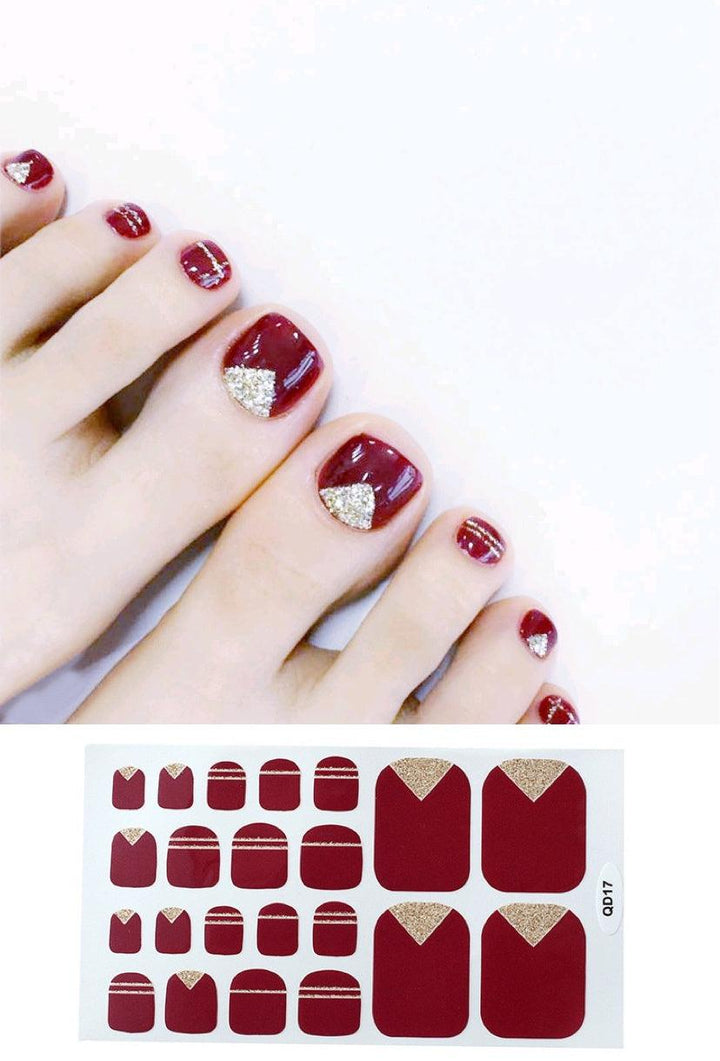 Nail Foot Sticker Cute Waterproof Foot Nail Sticker - Mamofa Global Store