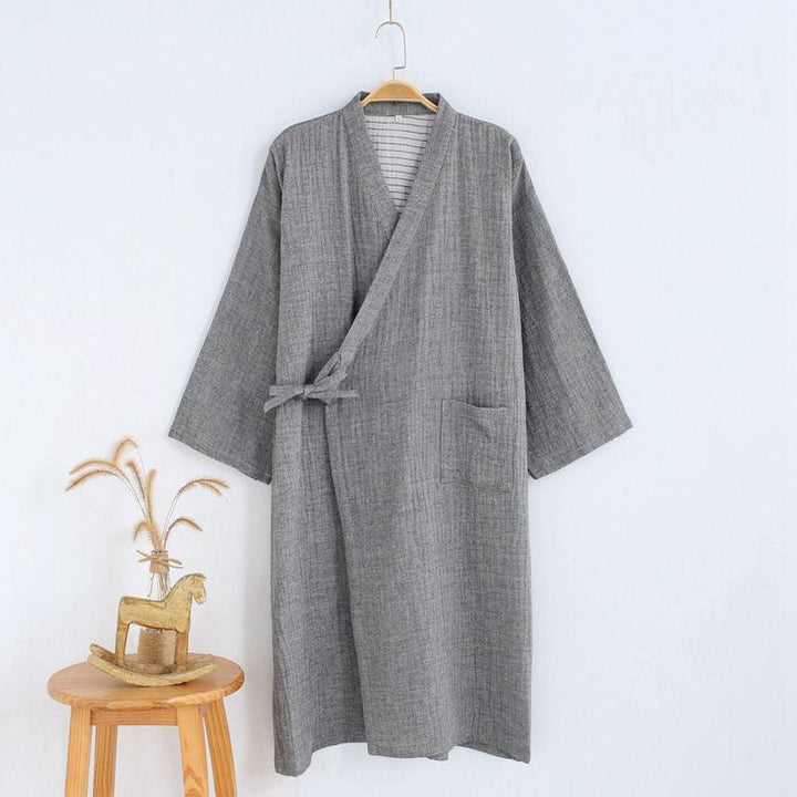 Kimono, Bathrobe, Gauze, Home Wear, Japanese Steamed Thin Night Gown - Mamofa Global Store