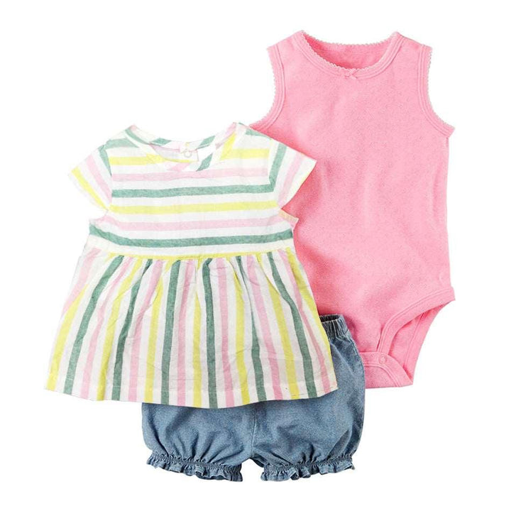 Baby Clothes Summer Sleeveless Bag Fart Clothes Girl Baby Romper Romper - Mamofa Global Store