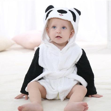 Children's Hooded Absorbent Animal-shaped Bathrobe - Mamofa Global Store