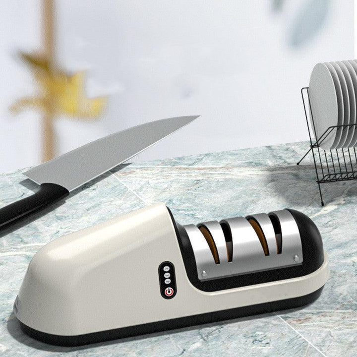 Professional Knife Sharpener Quick Professional 3 Stages Sharpener Knife Sharpening Tools For Flat Knives and Straight Knife - Mamofa Global Store