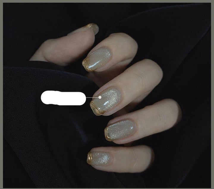 Milk Tea Crystal Stone Cat Eye Nail Polish - Mamofa Global Store