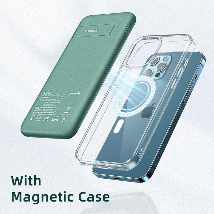 Magnetic Wireless Charging Treasure Back Clip Power Bank - Mamofa Global Store