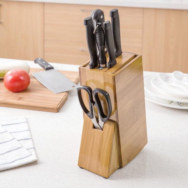 Bamboo Knife Holder with Eco-Friendly Storage Solution - Mamofa Global Store