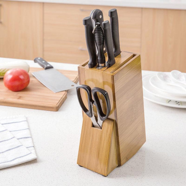 Bamboo Knife Holder with Eco-Friendly Storage Solution - Mamofa Global Store