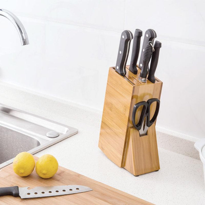 Bamboo Knife Holder with Eco-Friendly Storage Solution - Mamofa Global Store