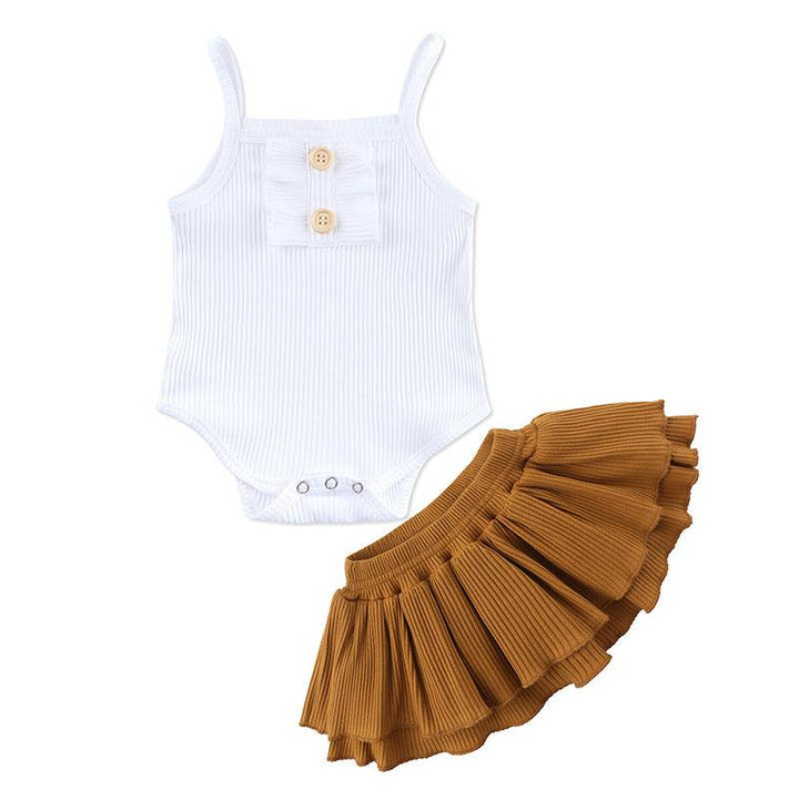 New Baby Clothing Wholesale Girls Summer Romper Skirt Set - Mamofa Global Store