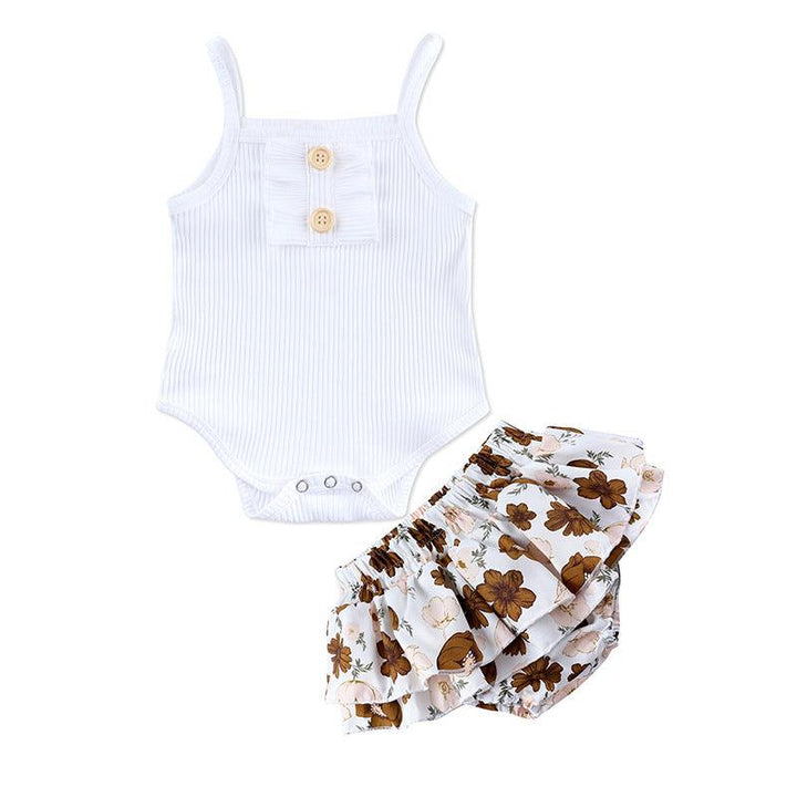 New Baby Clothing Wholesale Girls Summer Romper Skirt Set - Mamofa Global Store