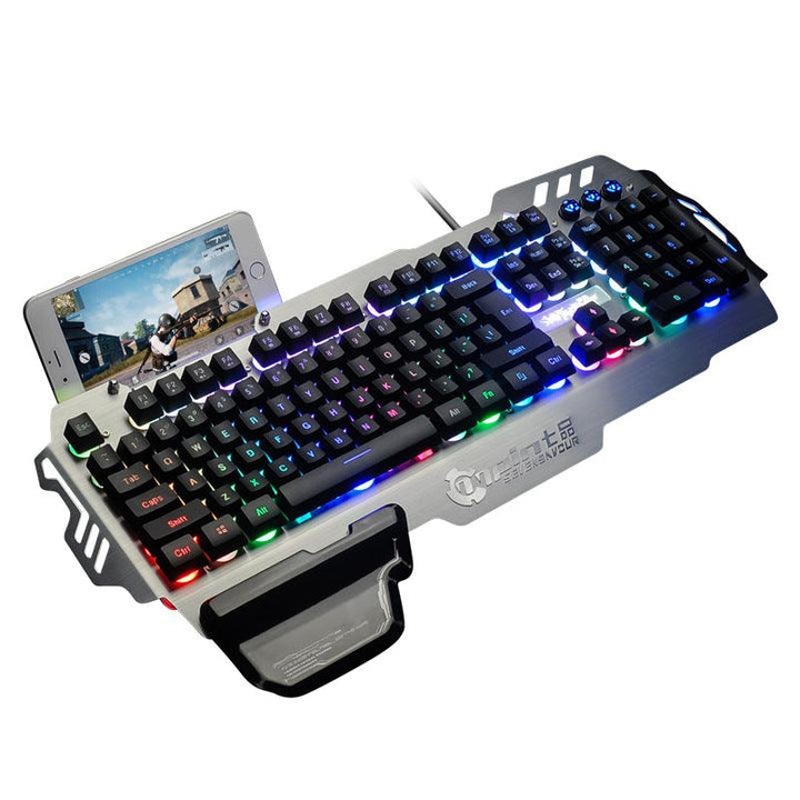 Metal Gaming Keyboard Backlit Keyboard Office - Mamofa Global Store