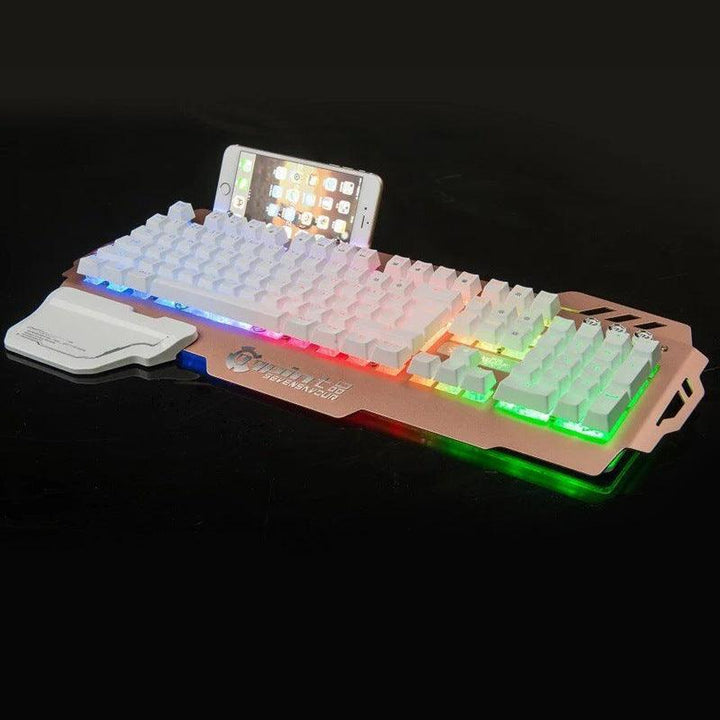 Metal Gaming Keyboard Backlit Keyboard Office - Mamofa Global Store