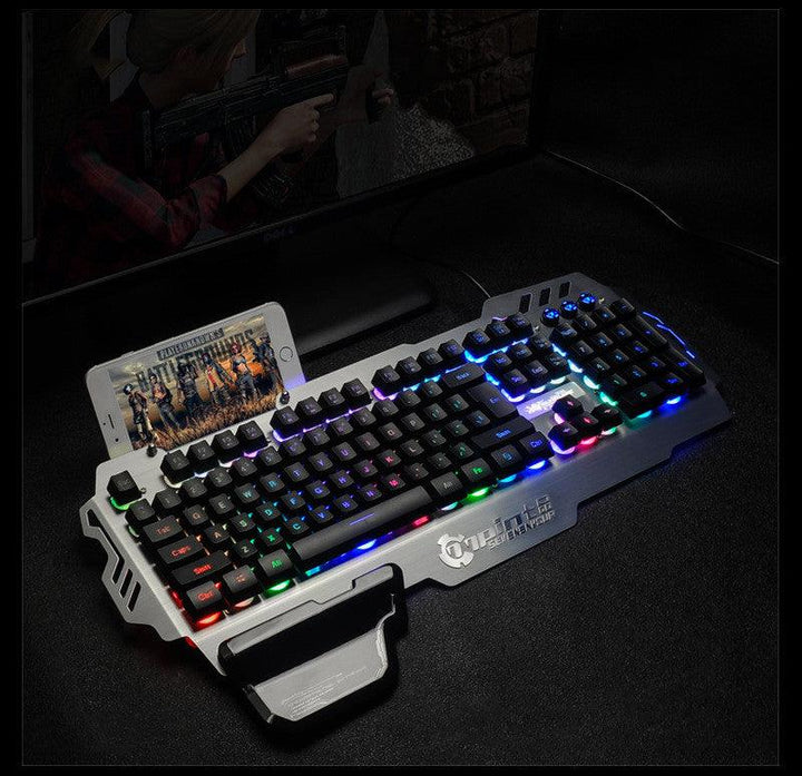 Metal Gaming Keyboard Backlit Keyboard Office - Mamofa Global Store