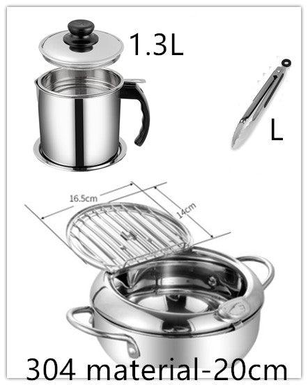 Stainless Steel Telescopic Folding Basket Frying Basket French Fries Degreasing Kitchen Tool - Mamofa Global Store