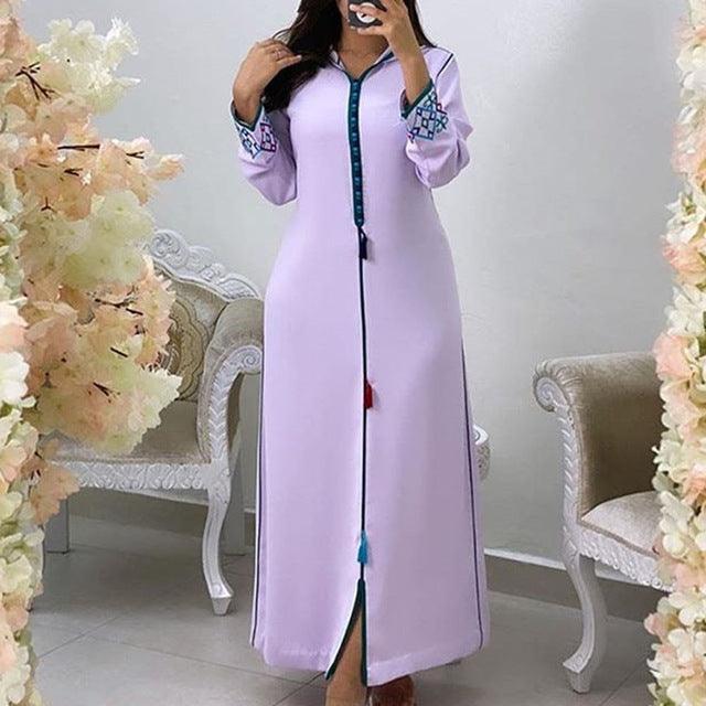 Women Long Dress Dubai Abaya Fashion Hijab - Mamofa Global Store