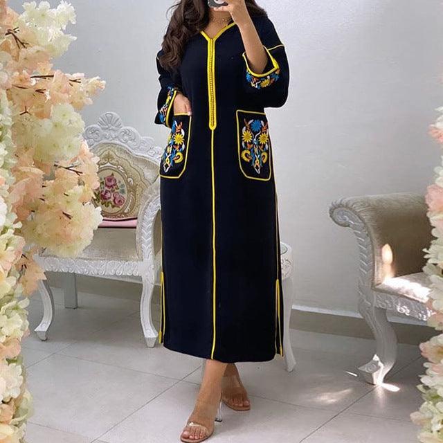 Women Long Dress Dubai Abaya Fashion Hijab - Mamofa Global Store