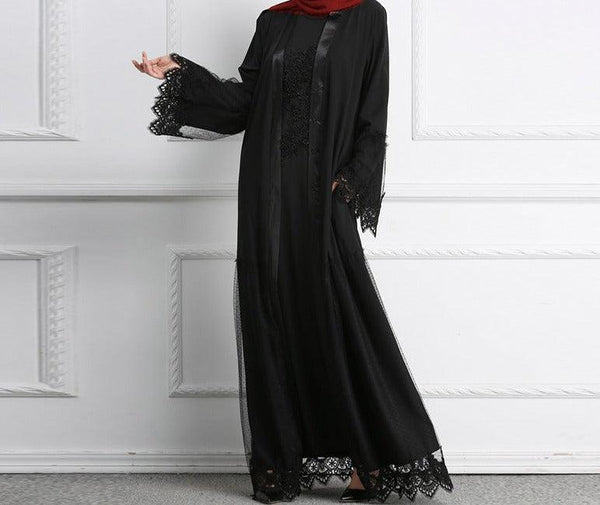 Abaya Malaysian National Style Dubai Robe Cardigan - Mamofa Global Store