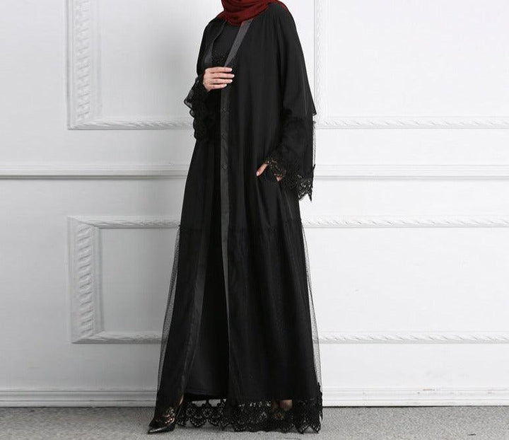 Abaya Malaysian National Style Dubai Robe Cardigan - Mamofa Global Store