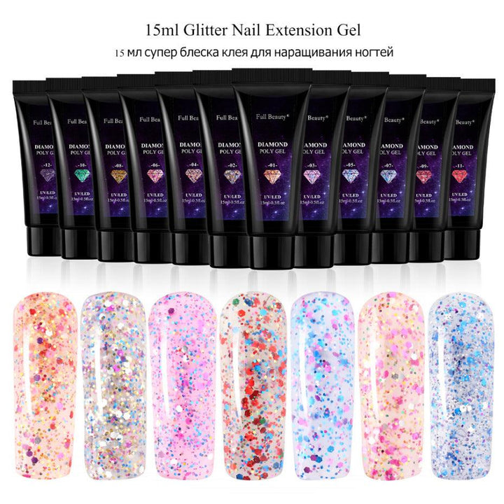 New Glitter Nail Art Crystal Extension Glue - Mamofa Global Store