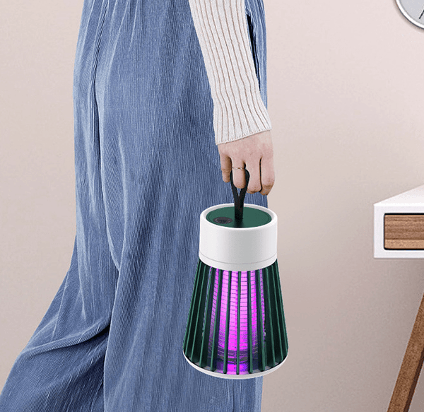 Electric-Shock Physical Mosquito Killer Light Purple Light Mosquito Trap Mosquito Killer Portable OutdoorBedroom USB Rechargeable Mosquito Trap - Mamofa Global Store