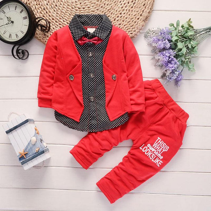 New Design Toddler Boys Casual Suit Set Boys Clothes Set Printed Suit Infant Boys Children Clothing Set - Mamofa Global Store