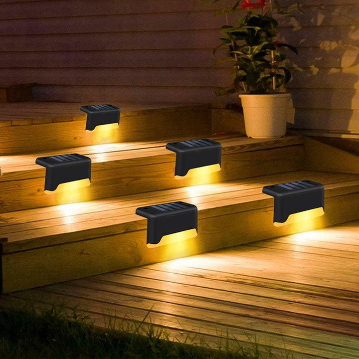 New Upgrade Waterproof LED Solar Fence Lamp Solar Deck Lights Solar Step Light Outdoor For Patio Stairs Garden Pathway Step Yard - Mamofa Global Store