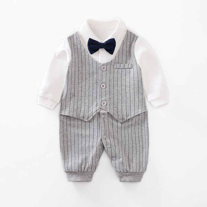 Baby Jumpsuit Spring And Autumn Models Foreign Trade Gentleman Baby Clothes Long-Sleeved Baby Clothes Baby Clothes - Mamofa Global Store