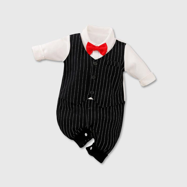 Baby Jumpsuit Spring And Autumn Models Foreign Trade Gentleman Baby Clothes Long-Sleeved Baby Clothes Baby Clothes - Mamofa Global Store