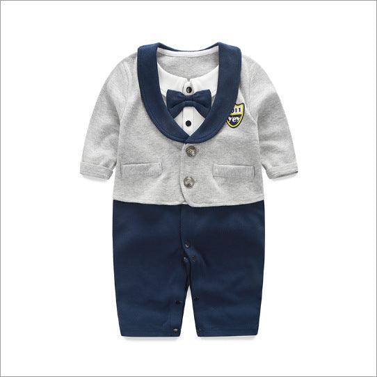 Baby Jumpsuit Spring And Autumn Models Foreign Trade Gentleman Baby Clothes Long-Sleeved Baby Clothes Baby Clothes - Mamofa Global Store