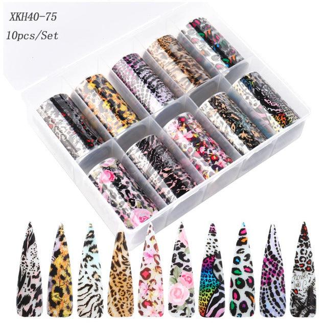 Nail Art Sticker Snake Skin Animal Grain Nail Star Paper Transfer Paper Laser Paper - Mamofa Global Store