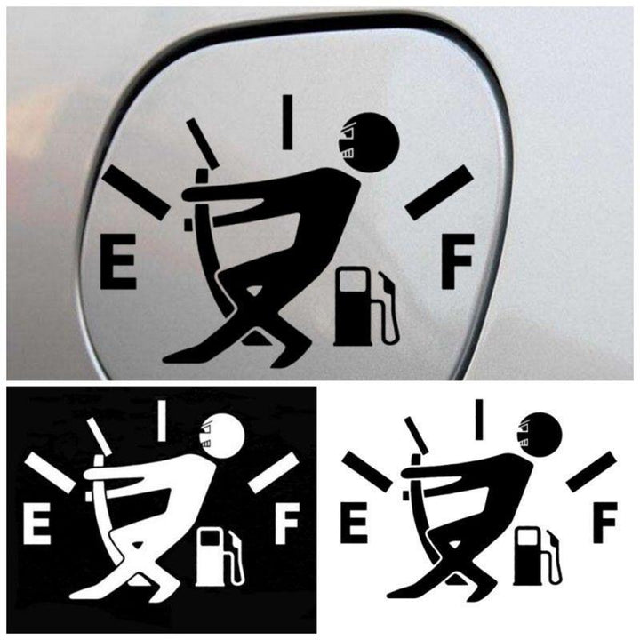 Funny Car Sticker Pull Fuel Tank Pointer Ef Fuel Tank Car Sticker Fuel Tank Vinyl Sticker Decal - Mamofa Global Store