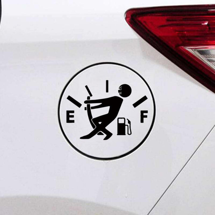 Funny Car Sticker Pull Fuel Tank Pointer Ef Fuel Tank Car Sticker Fuel Tank Vinyl Sticker Decal - Mamofa Global Store