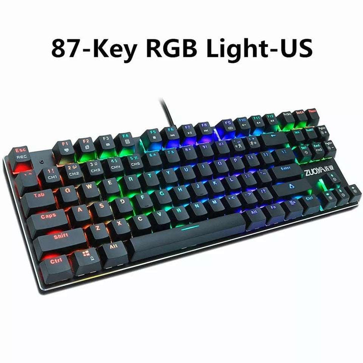 87-key Mechanical Keyboard Green Axis Red Axis Gaming Keyboard - Mamofa Global Store