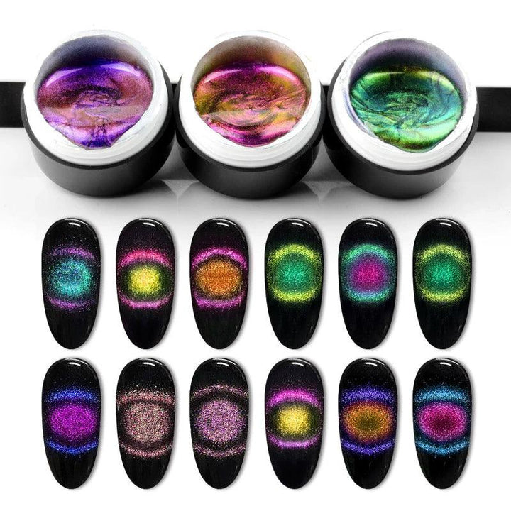 Venalisa 9D Gel Varnish Cat Eye Magic Chameleon Gel Varnish Nail Manicure Galaxy Starry Magnetic Multicolor 5ml Nail Gel Polish - Mamofa Global Store