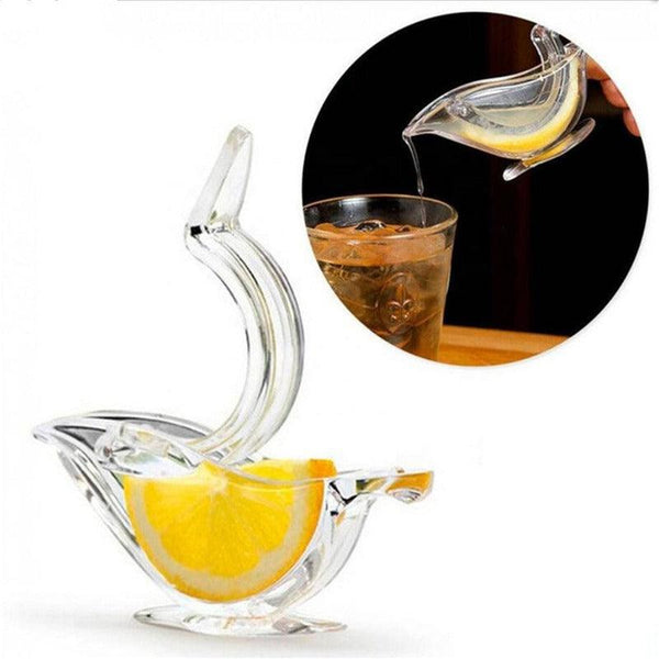 Manual Lemon Juicer Transparent Acrylic Elegance Bird Shape Lemon Slice Squeezer Kitchen Tools Gadgets - Mamofa Global Store