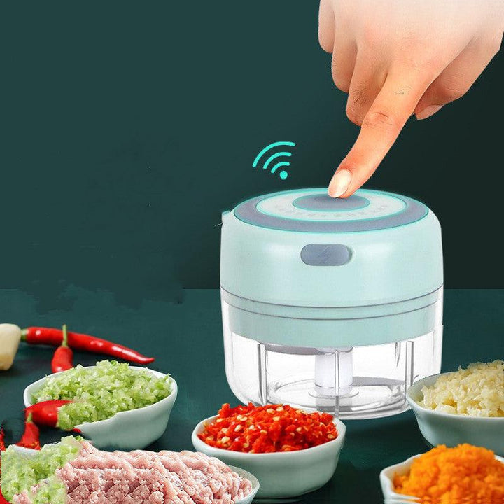 Mini Electric Garlic Chopper USB Charging Ginger Masher Machine Sturdy Durable Chili Vegetable Crusher Kitchen Tool - Mamofa Global Store