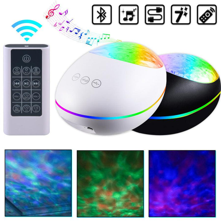 Ocean Starry Sky Projector Light Starry Rotating Bluetooth Music Projector Night Light - Mamofa Global Store