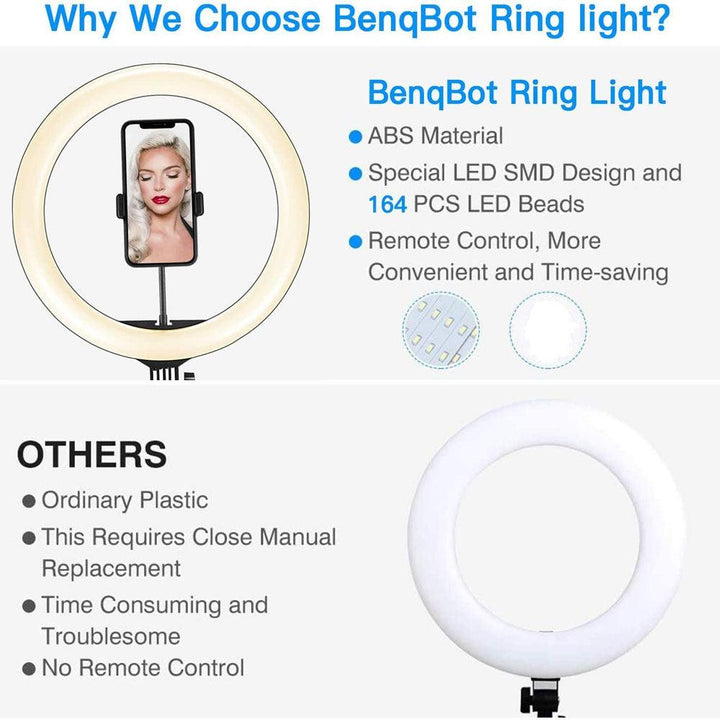 Compatible with Apple, Video Light, Dimmable Light, Selfie Led Ring Light, Usb Ring Light, With Tripod Frame Light - Mamofa Global Store